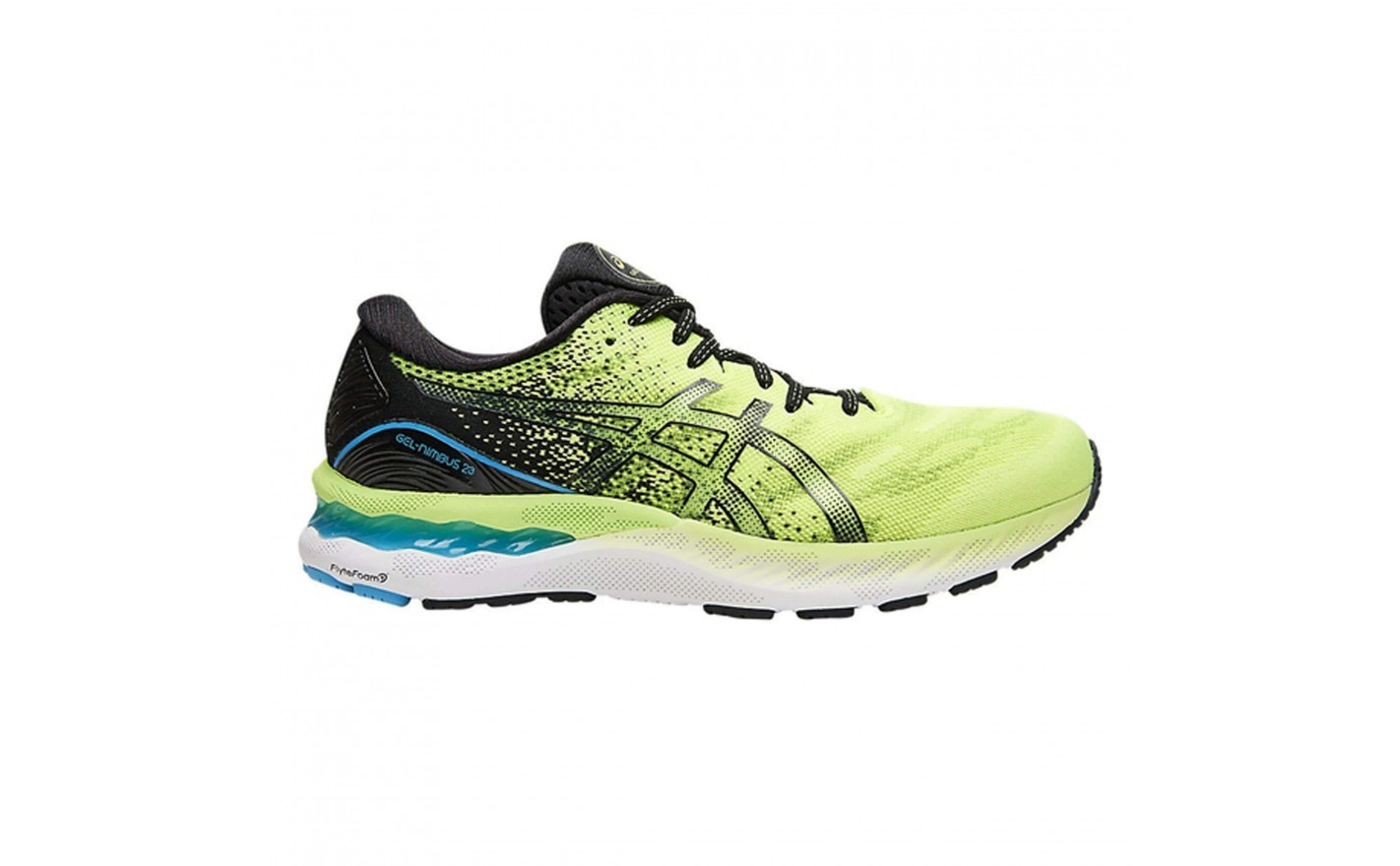 Scarpe Running da Strada Asics Nimbus 23 Paris Uomo Turchese Verde Stagione Primavera Estate 2021