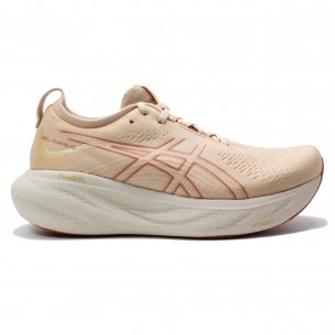 Asics Nimbus 25 Donna Rosa Beige Scarpe Running Donna - 1