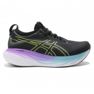 Asics Nimbus 25 Donna Nero Giallo Scarpe Running Donna - 1