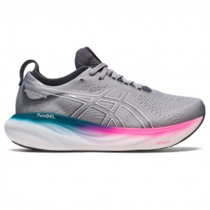 Asics Nimbus 25 Donna Grigio Bianco Scarpe Running Donna - 1