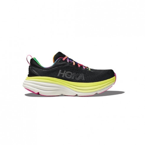 Hoka Bondi 8 Uomo Nero Giallo Scarpe Running Uomo - 1