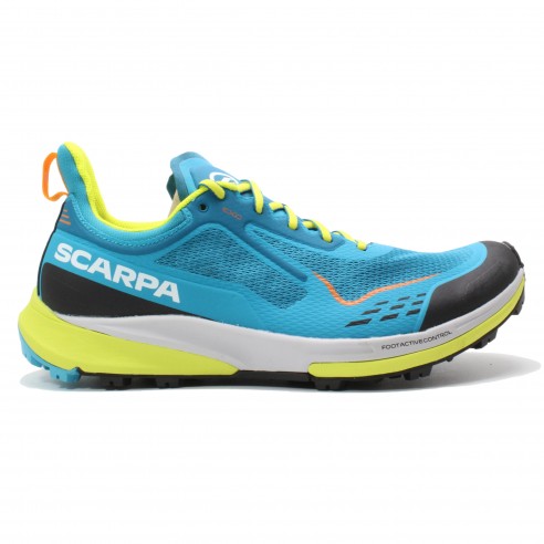 Scarpa Golden Gate Kima RT Uomo Azzurro Giallo Scarpe Running Uomo - 1