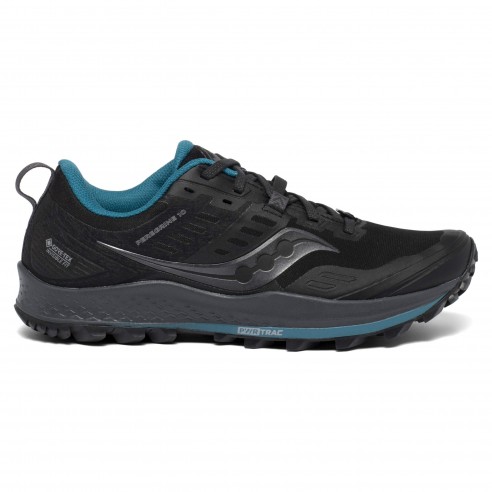 Saucony Peregrine 10 G-TX Donna Turchese Nero Scarpe Running Donna - 1